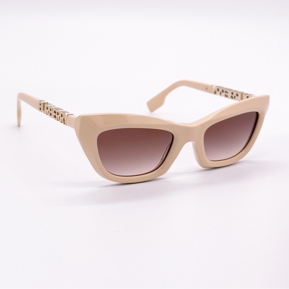 NEW BURBERRY BE4409 4092/13 WOMEN SUNGLASSES BE4409 409213 BEIGE PINK EYEWEAR - Picture 4 of 9
